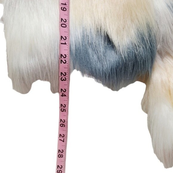 By The Way. Extra Small Shiloh Ivory Multicolored Faux Fur Jacket - Picture 10 of 12